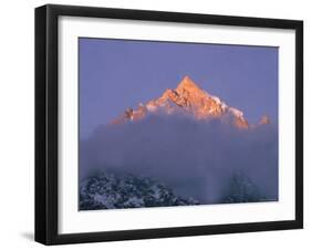 View of Himalayan Mountaintop-James Burke-Framed Photographic Print