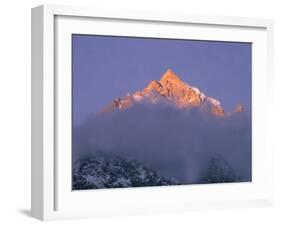 View of Himalayan Mountaintop-James Burke-Framed Photographic Print