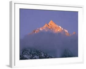 View of Himalayan Mountaintop-James Burke-Framed Photographic Print