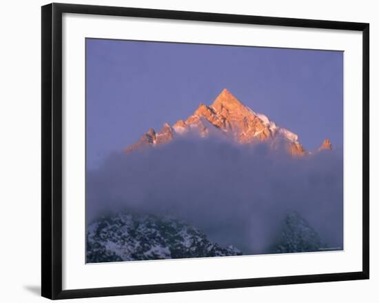 View of Himalayan Mountaintop-James Burke-Framed Photographic Print