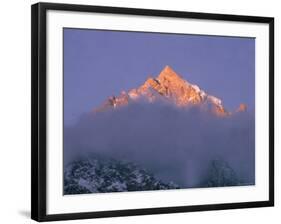 View of Himalayan Mountaintop-James Burke-Framed Photographic Print