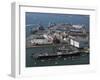 View of Historic Docks from Spinnaker Tower, Portsmouth, Hampshire, England, United Kingdom, Europe-Ethel Davies-Framed Photographic Print