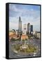 View of Ho Chi Minh City, Vietnam, Indochina, Southeast Asia, Asia-Ian Trower-Framed Stretched Canvas