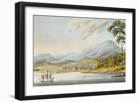 View of Hobart Town, 1824-Joseph Lycett-Framed Giclee Print