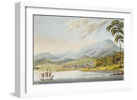 View of Hobart Town, 1824-Joseph Lycett-Framed Giclee Print