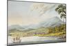 View of Hobart Town, 1824-Joseph Lycett-Mounted Giclee Print