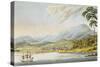 View of Hobart Town, 1824-Joseph Lycett-Stretched Canvas