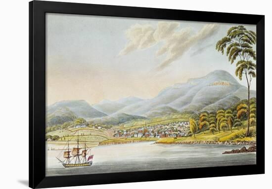 View of Hobart Town, 1824-Joseph Lycett-Framed Giclee Print