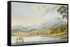 View of Hobart Town, 1824-Joseph Lycett-Framed Stretched Canvas