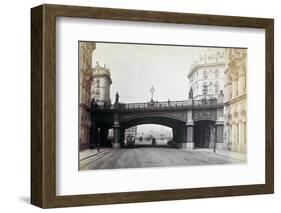 View of Holborn Viaduct from Farringdon Street, Looking North, City of London, 1870-Henry Dixon-Framed Photographic Print