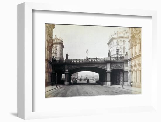 View of Holborn Viaduct from Farringdon Street, Looking North, City of London, 1870-Henry Dixon-Framed Photographic Print