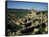 View of Hole and Capitol at Roman Ruins of Thuburbo Majus, Tunisia-null-Framed Stretched Canvas