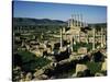 View of Hole and Capitol at Roman Ruins of Thuburbo Majus, Tunisia-null-Stretched Canvas