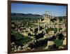 View of Hole and Capitol at Roman Ruins of Thuburbo Majus, Tunisia-null-Framed Giclee Print