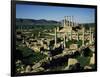 View of Hole and Capitol at Roman Ruins of Thuburbo Majus, Tunisia-null-Framed Giclee Print