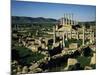 View of Hole and Capitol at Roman Ruins of Thuburbo Majus, Tunisia-null-Mounted Giclee Print