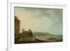 View of Hondarribia (Oil on Canvas)-Luis Paret y Alcazar-Framed Premium Giclee Print