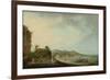 View of Hondarribia (Oil on Canvas)-Luis Paret y Alcazar-Framed Premium Giclee Print