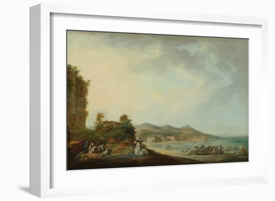 View of Hondarribia (Oil on Canvas)-Luis Paret y Alcazar-Framed Giclee Print