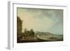 View of Hondarribia (Oil on Canvas)-Luis Paret y Alcazar-Framed Giclee Print