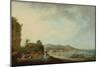 View of Hondarribia (Oil on Canvas)-Luis Paret y Alcazar-Mounted Giclee Print