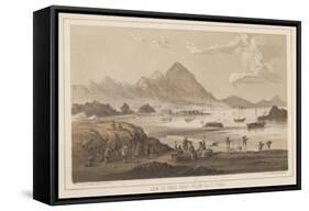 View of Hong Kong from East Point, 1855-Wilhelm Joseph Heine-Framed Stretched Canvas