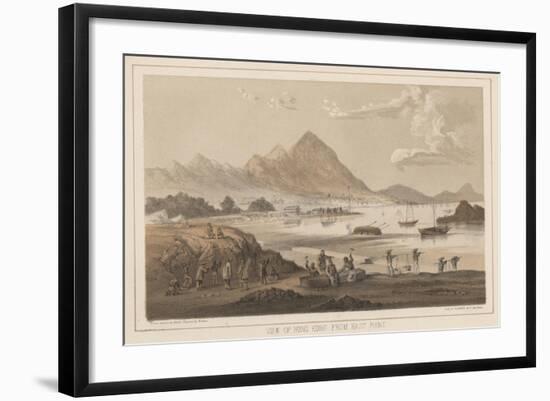 View of Hong Kong from East Point, 1855-Wilhelm Joseph Heine-Framed Giclee Print