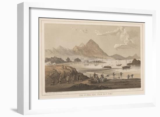 View of Hong Kong from East Point, 1855-Wilhelm Joseph Heine-Framed Giclee Print