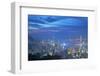 View of Hong Kong from Jardine's Lookout at Sunset, Hong Kong, China, Asia-Ian Trower-Framed Photographic Print