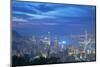 View of Hong Kong from Jardine's Lookout at Sunset, Hong Kong, China, Asia-Ian Trower-Mounted Photographic Print