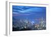 View of Hong Kong from Jardine's Lookout at Sunset, Hong Kong, China, Asia-Ian Trower-Framed Photographic Print