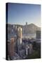 View of Hong Kong Island and Tsim Sha Tsui Skylines, Hong Kong-Ian Trower-Stretched Canvas