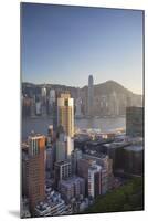 View of Hong Kong Island and Tsim Sha Tsui Skylines, Hong Kong-Ian Trower-Mounted Photographic Print