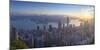 View of Hong Kong Island Skyline at Dawn, Hong Kong, China-Ian Trower-Mounted Photographic Print