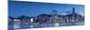 View of Hong Kong Island Skyline at Sunset, Hong Kong-Ian Trower-Mounted Photographic Print