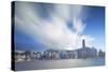 View of Hong Kong Island Skyline, Hong Kong, China, Asia-Ian Trower-Stretched Canvas