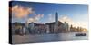 View of Hong Kong Island skyline, Hong Kong, China-Ian Trower-Stretched Canvas