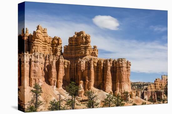 View of hoodoo formations from the Fairyland Trail in Bryce Canyon National Park, Utah, United Stat-Michael Nolan-Stretched Canvas