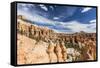 View of hoodoo formations from the Fairyland Trail in Bryce Canyon National Park, Utah, United Stat-Michael Nolan-Framed Stretched Canvas