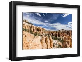 View of hoodoo formations from the Fairyland Trail in Bryce Canyon National Park, Utah, United Stat-Michael Nolan-Framed Photographic Print