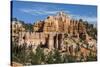 View of hoodoo formations from the Fairyland Trail in Bryce Canyon National Park, Utah, United Stat-Michael Nolan-Stretched Canvas