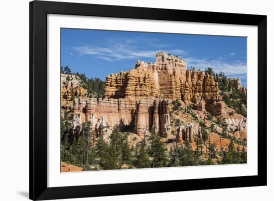 View of hoodoo formations from the Fairyland Trail in Bryce Canyon National Park, Utah, United Stat-Michael Nolan-Framed Photographic Print