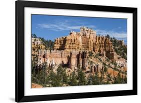 View of hoodoo formations from the Fairyland Trail in Bryce Canyon National Park, Utah, United Stat-Michael Nolan-Framed Photographic Print