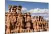 View of hoodoo formations from the Navajo Loop Trail in Bryce Canyon National Park, Utah, United St-Michael Nolan-Mounted Photographic Print