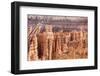 View of hoodoo formations from the Navajo Loop Trail in Bryce Canyon National Park, Utah, United St-Michael Nolan-Framed Photographic Print