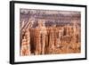 View of hoodoo formations from the Navajo Loop Trail in Bryce Canyon National Park, Utah, United St-Michael Nolan-Framed Photographic Print