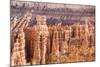 View of hoodoo formations from the Navajo Loop Trail in Bryce Canyon National Park, Utah, United St-Michael Nolan-Mounted Photographic Print