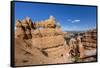 View of hoodoo formations from the Navajo Loop Trail in Bryce Canyon National Park, Utah, United St-Michael Nolan-Framed Stretched Canvas