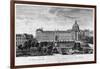 View of Hopital Royal de La Salpetriere, Known as Hopital General, Paris-Jacques Rigaud-Framed Giclee Print