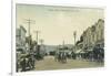 View of Horse Carriages on Castro Street - Mountain View, CA-Lantern Press-Framed Art Print